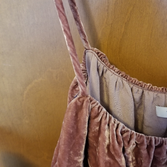 Crushed velvet babydoll Madewell tank - Picture 3 of 4